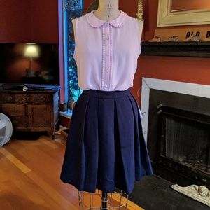 NWT Lined Knee-Length Pleated Skirt ✨